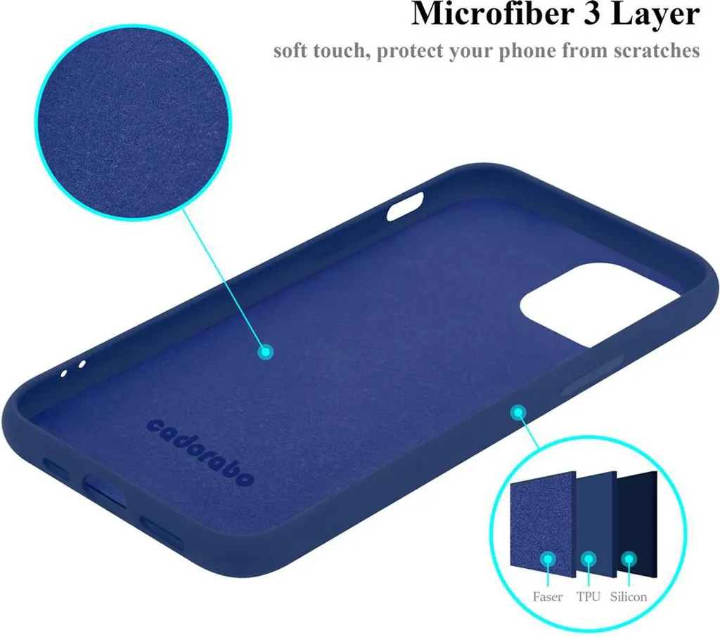 Cadorabo Custodia Rigida Per LG X Screen – Cover Sottile In Plastica, Colore Azzurro Metallizzato, Antiurto Con Bordo Rialzato - 4