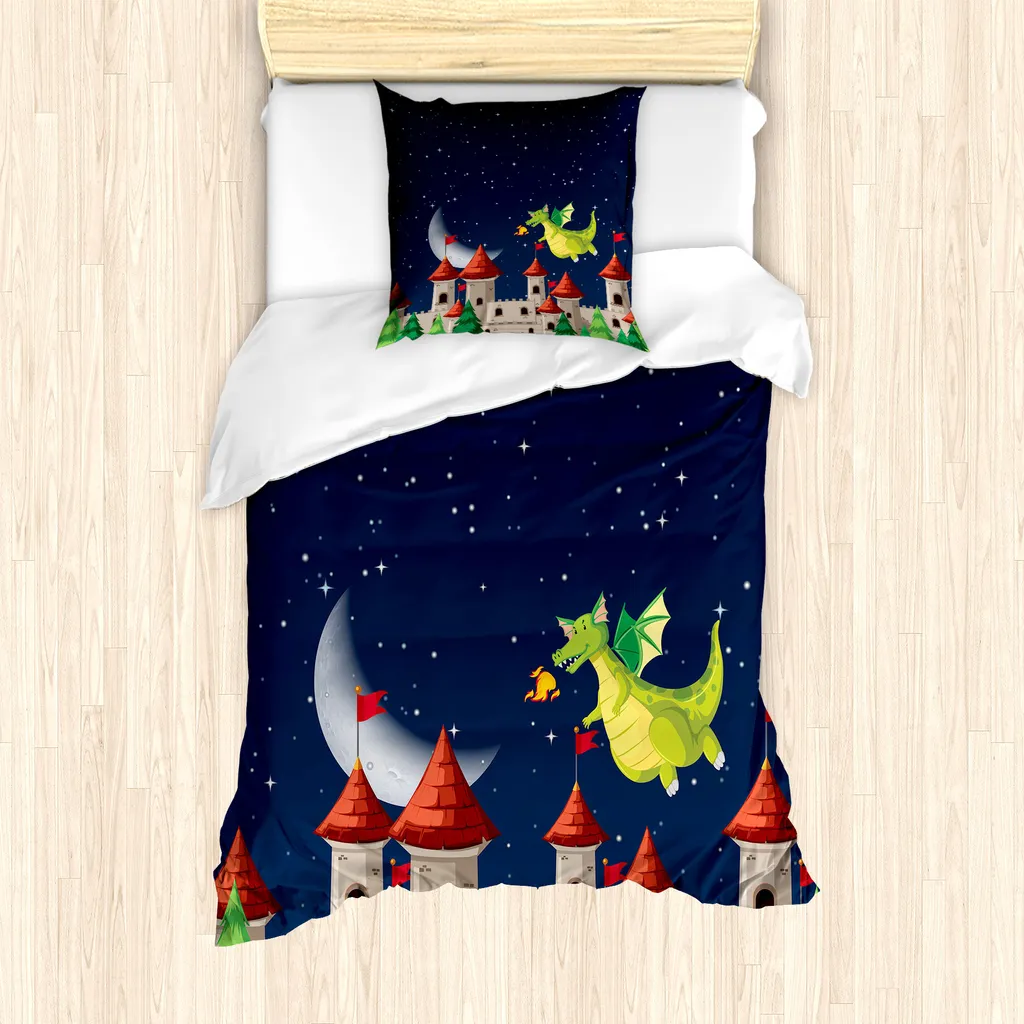 Offerta Set Copripiumino ABAKUHAUS 135x200 cm Drago Fantasia