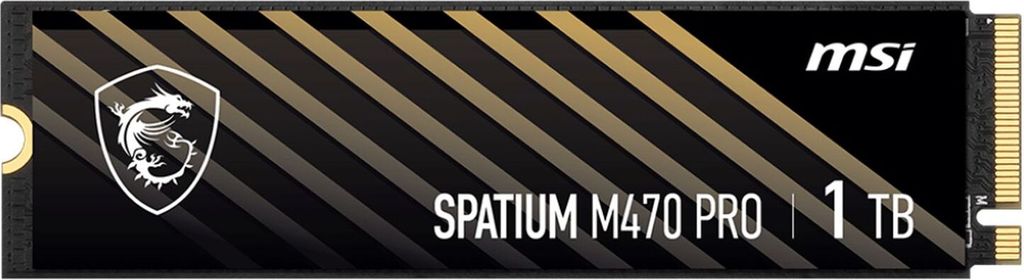 SSD MSI 1TB Spatium M470 Pro PCIe M.2 NVME PCIe 4.0 x4 Produktbild 