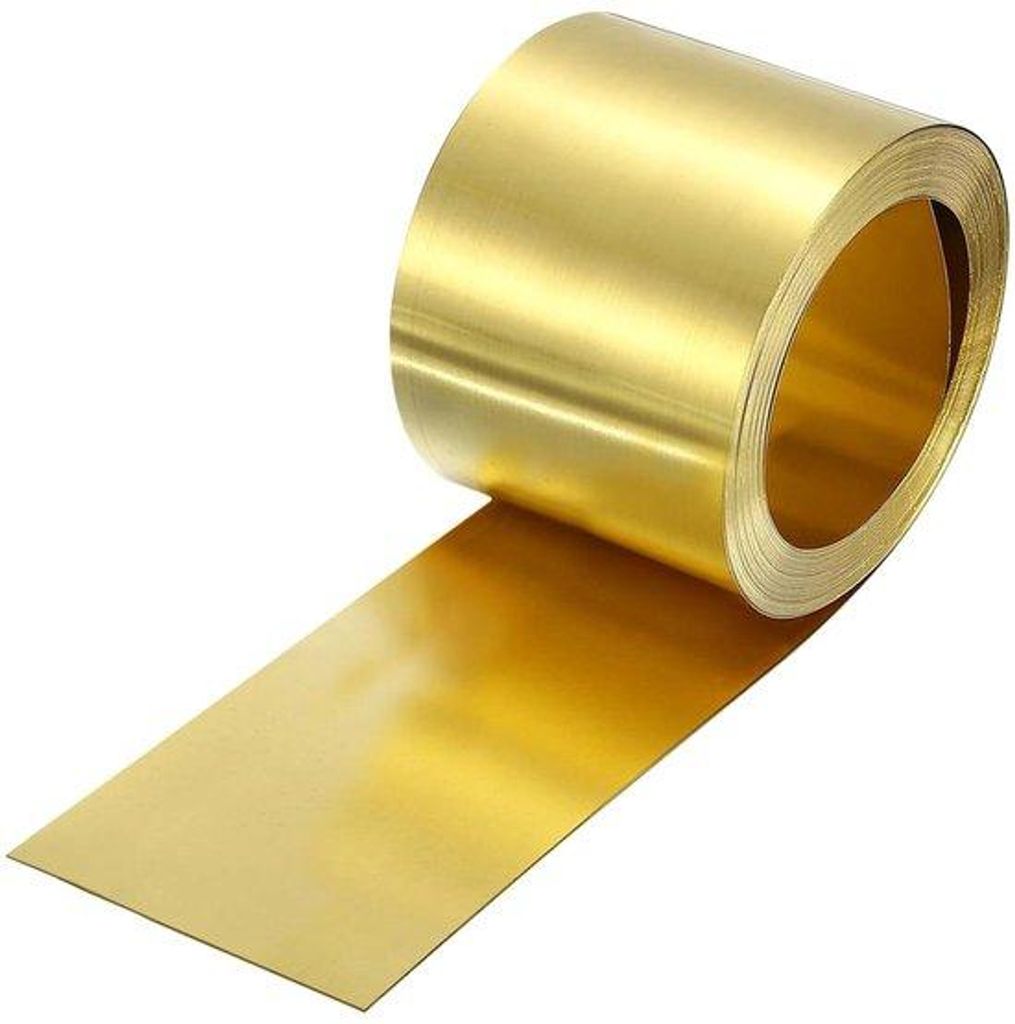 Rolka blachy mosiężnej 0,5 mm x 40 mm x 3000 mm w kolorze Zdjęcie produktu 