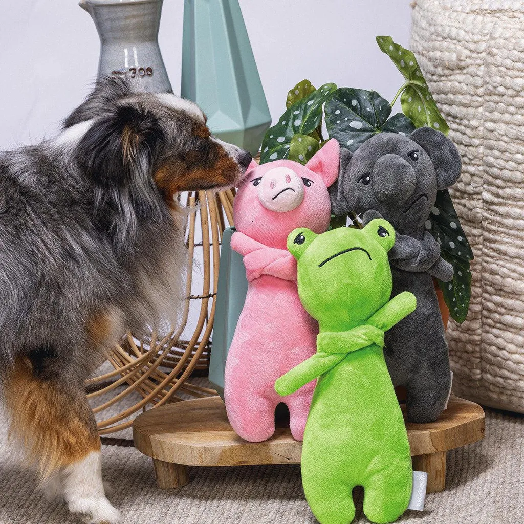 Beeztees Peluche Cane Koala Grigio 30,5cm: Gioco Senza Squeaker - 3
