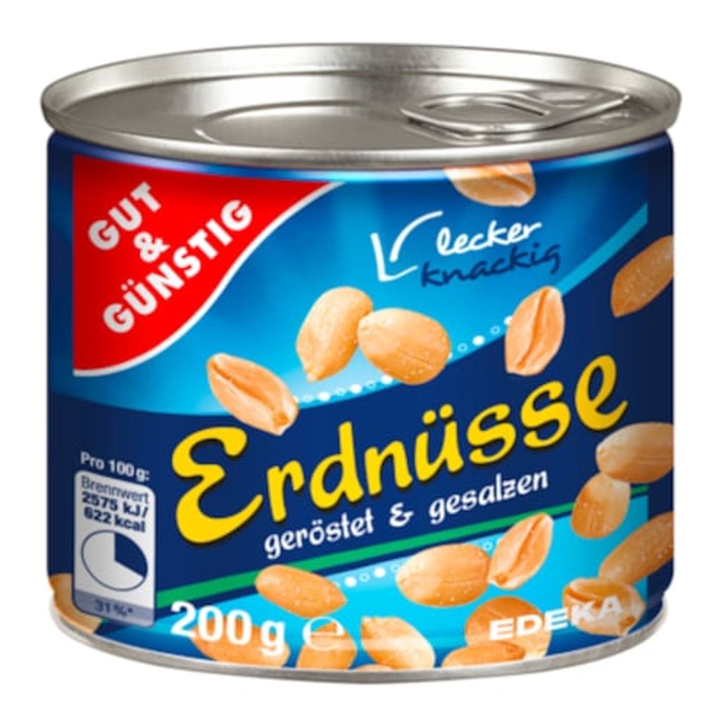 Gut & Günstig geröstet & gesalzen Erdnüsse 200,0 g
