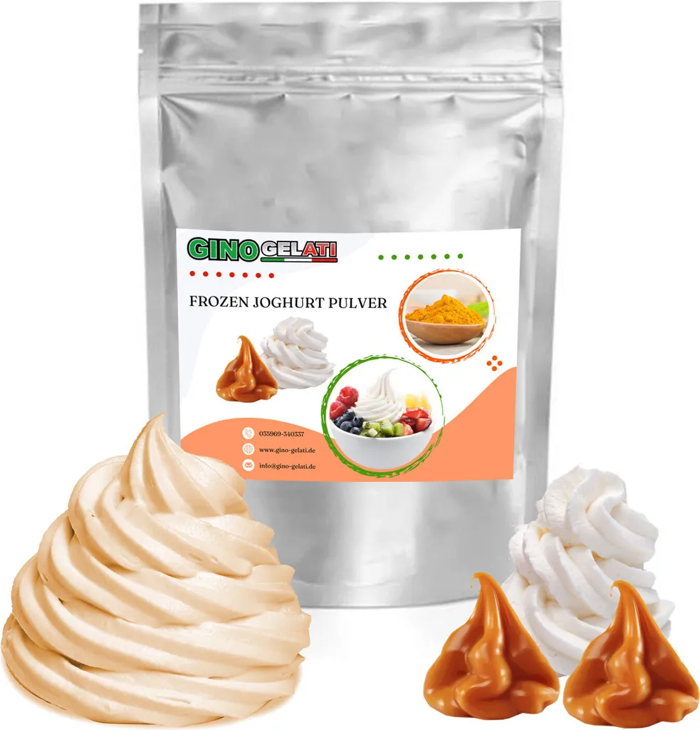 Yogurt Gelato al Caramello in Polvere 10kg - Base Professionale Gelateria