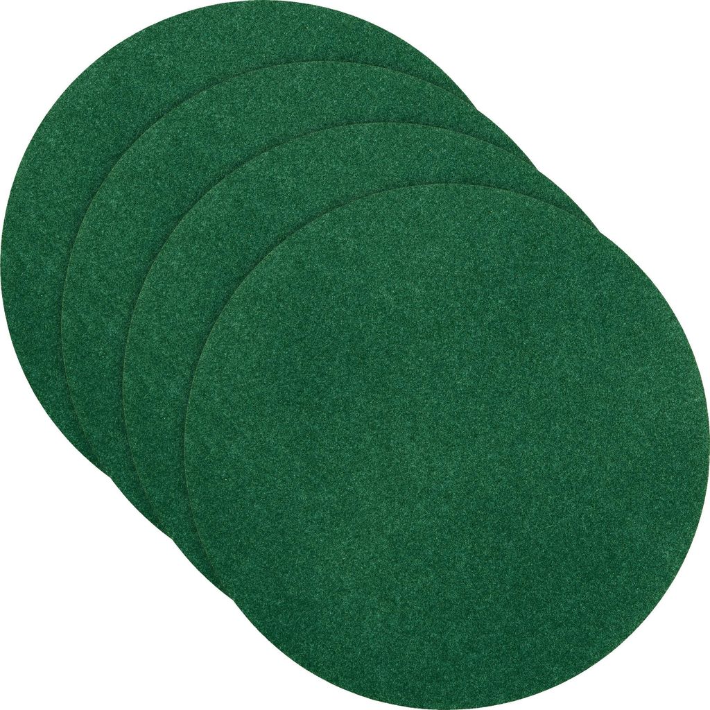 Erwin Müller Tischset Beja" 4er-Pack dunkelgrün rund: 37 cm Ø"