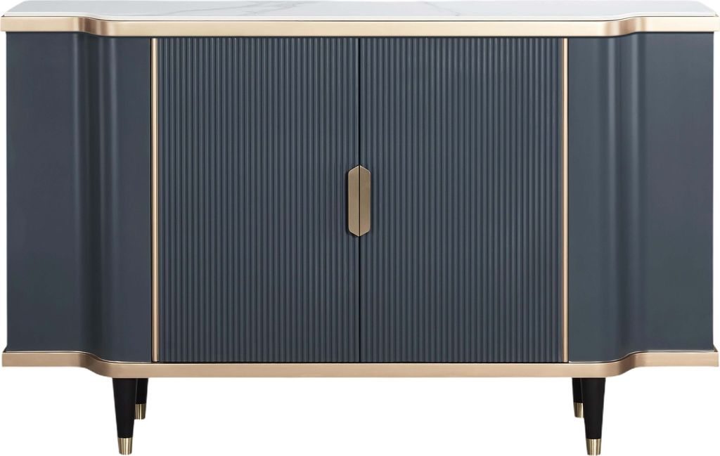 FURNLUX Anrichte Stilig Dunkelgrau 150cm / Hauptfarbe: Grau Produktbild 
