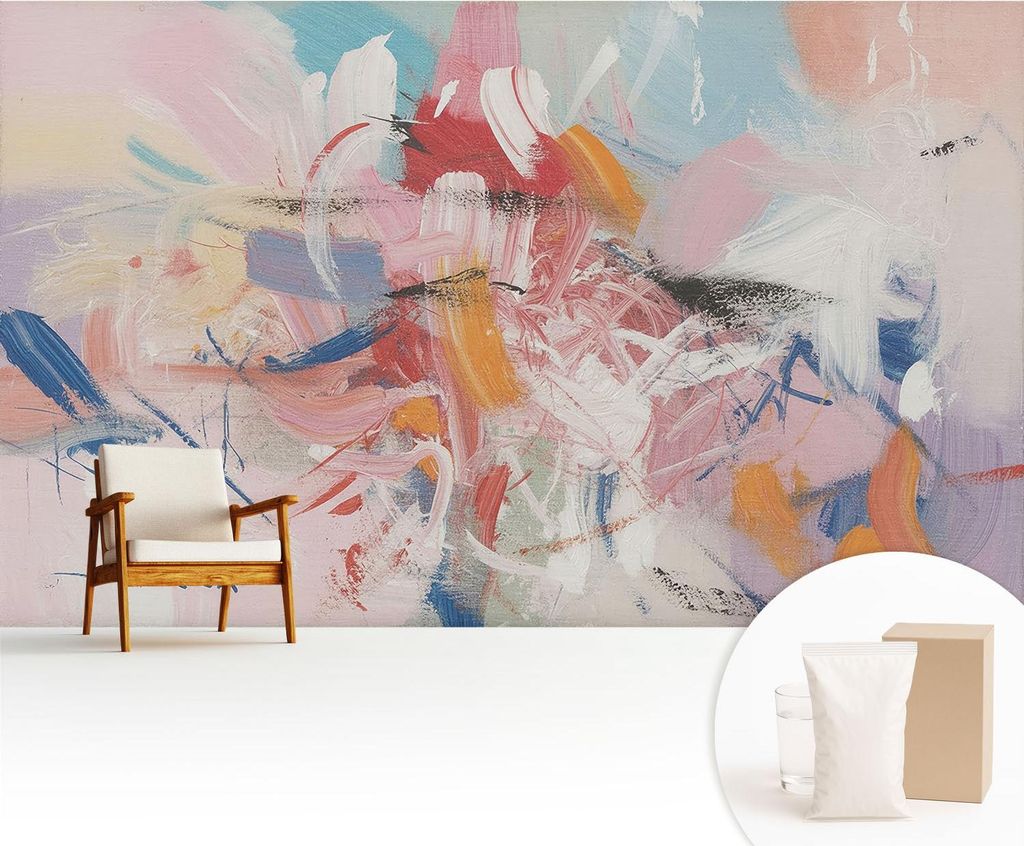 Fototapete - 416x254 cm - Tapete - Wandtapete - Wandbilder - Dekofolie - Tapete Folie - Wand - Dekoration - Wohnzimmer - Harmonische Abstraktion