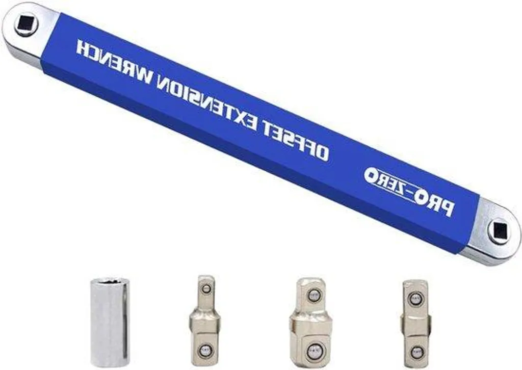 Rallonge compacte pour clé à douille 1/2, 1/4 et 3/8 en acier chrome