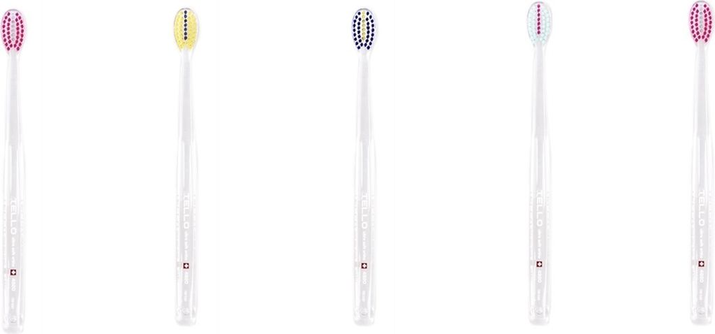 5x TELLO Brush Ultra Soft 4920 Ortho - KFO Zahnbürste