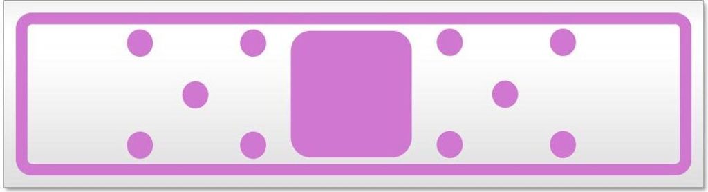 Kiwistar - Autoaufkleber - Flieder - 60 x 16 cm - Pflaster - Hinweis Aufkleber Sticker für Auto, Kfz, Fahrrad, PKW, LKW