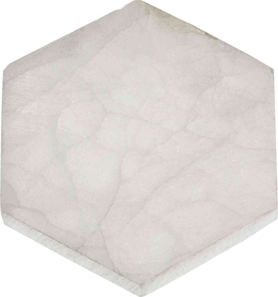 Selenit Sechseck Platte 12x10,5cm – Ideal für Heilsteine & dekorative Zwecke