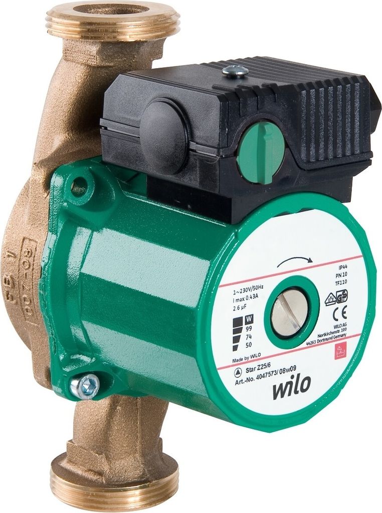 Wilo Standardpumpe Star-Z Typ 20/1, Rp 1/2", 140 mm 4028111 Produktbild 
