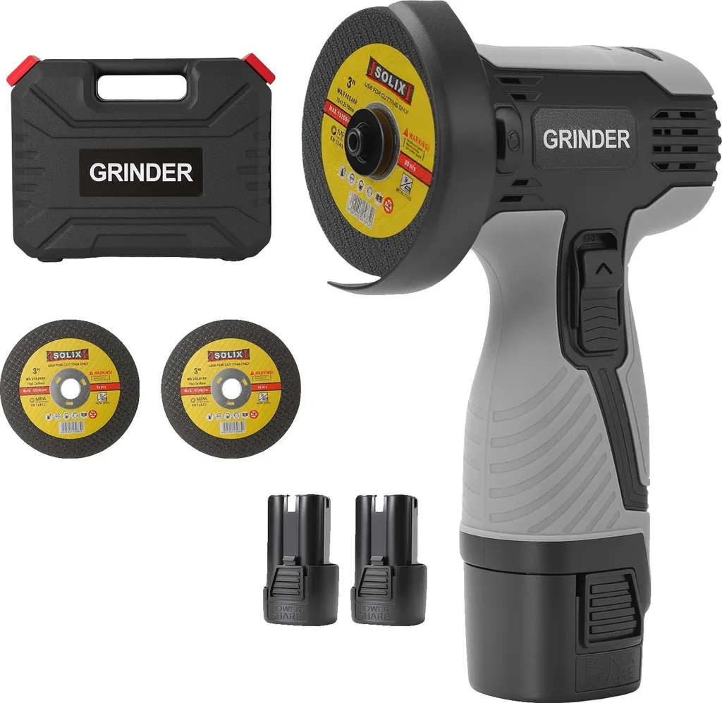 Smerigliatrice Angolare a Batteria 125mm con 2 Batterie 21V | Professional