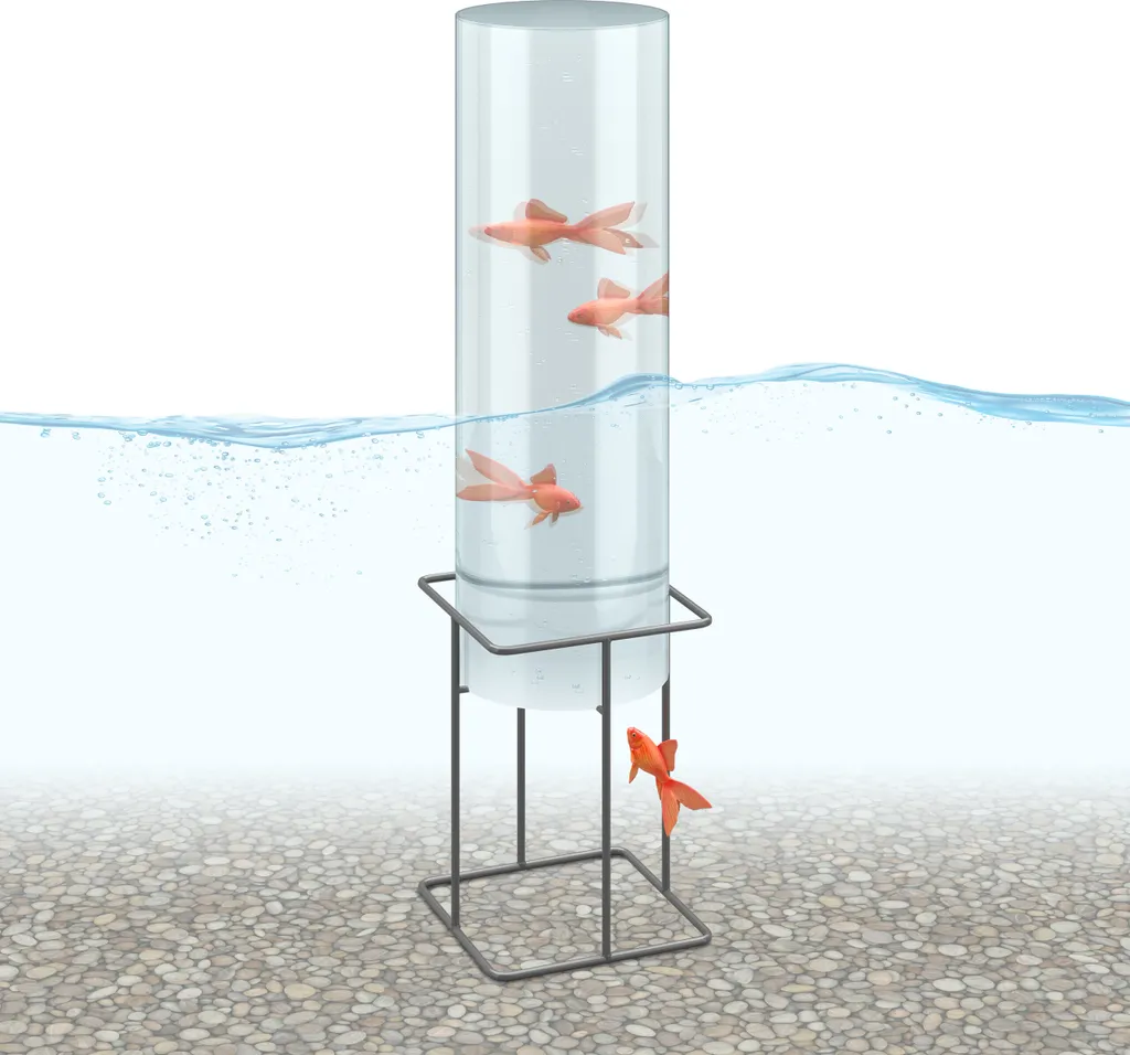 Observatoire de bassin pour poissons de jardin - Voir ses poissons de haut