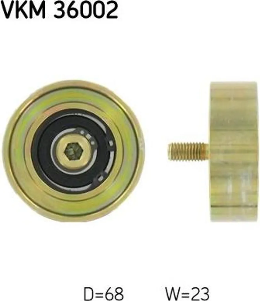 Galet enrouleur de guidage pour courroie crantée SKF VKM 36002 OE