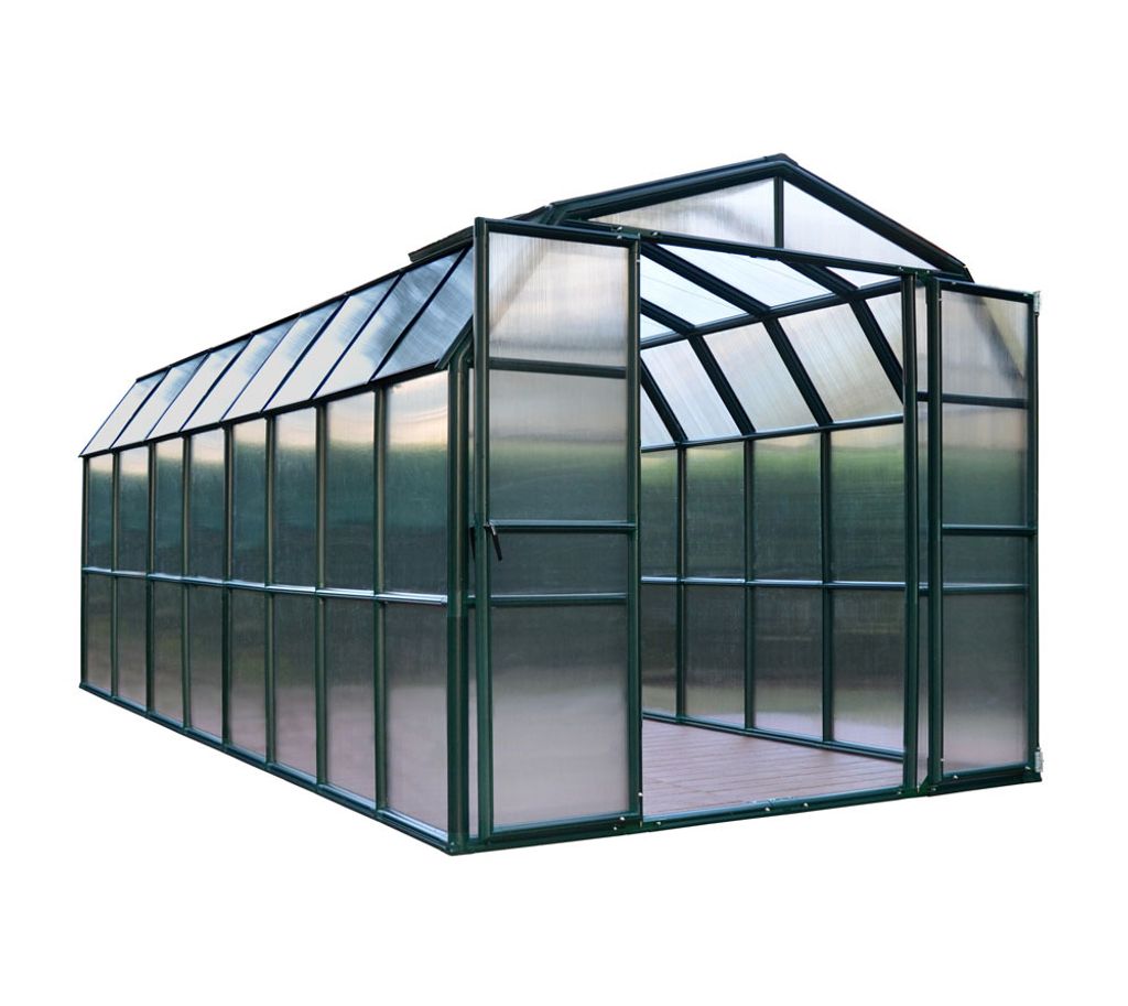 Rion Kunststoff Gewächshaus Grand Gardener 48 Grün 514x267x238 cm