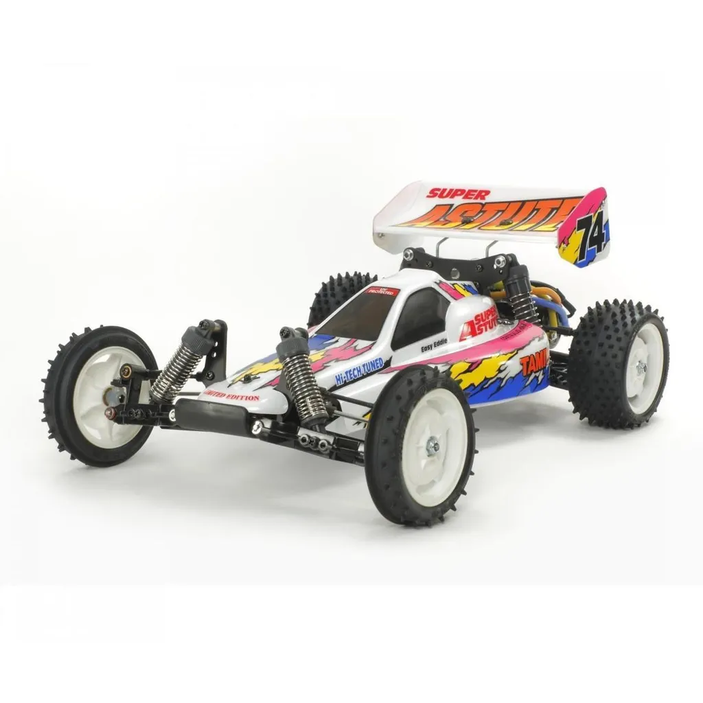 Tamiya Super Astute 2WD - Châssis FRP et amortisseurs hydrauliques 1:10