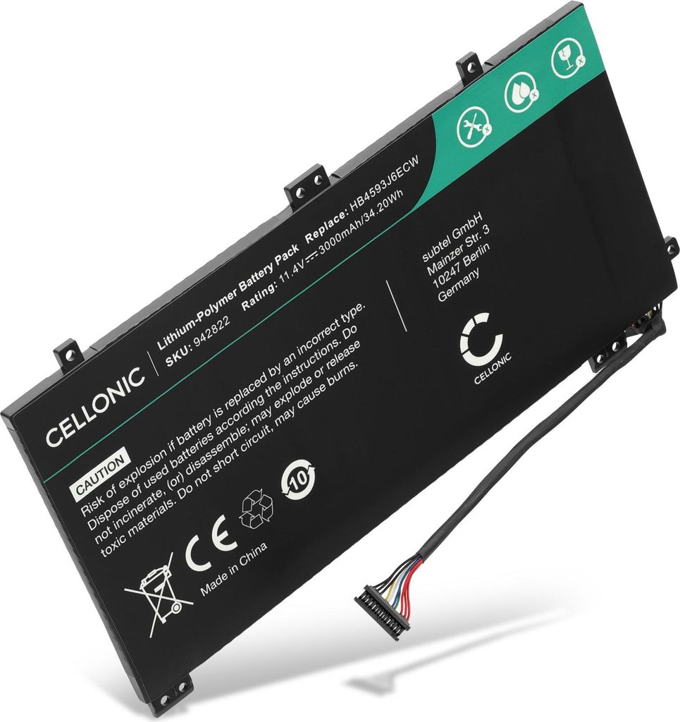 CELLONIC 1x Akku für Notebook Kompatibel mit Huawei Produktbild 