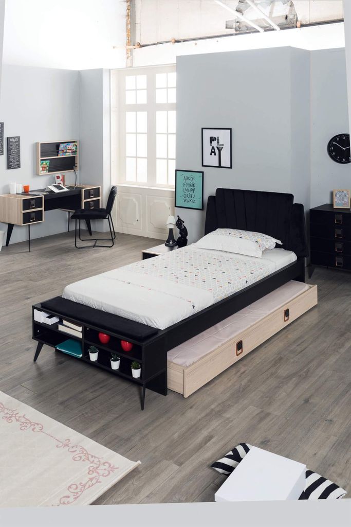 Jugendbett Lotus mit Kopfteil in zwei Größen