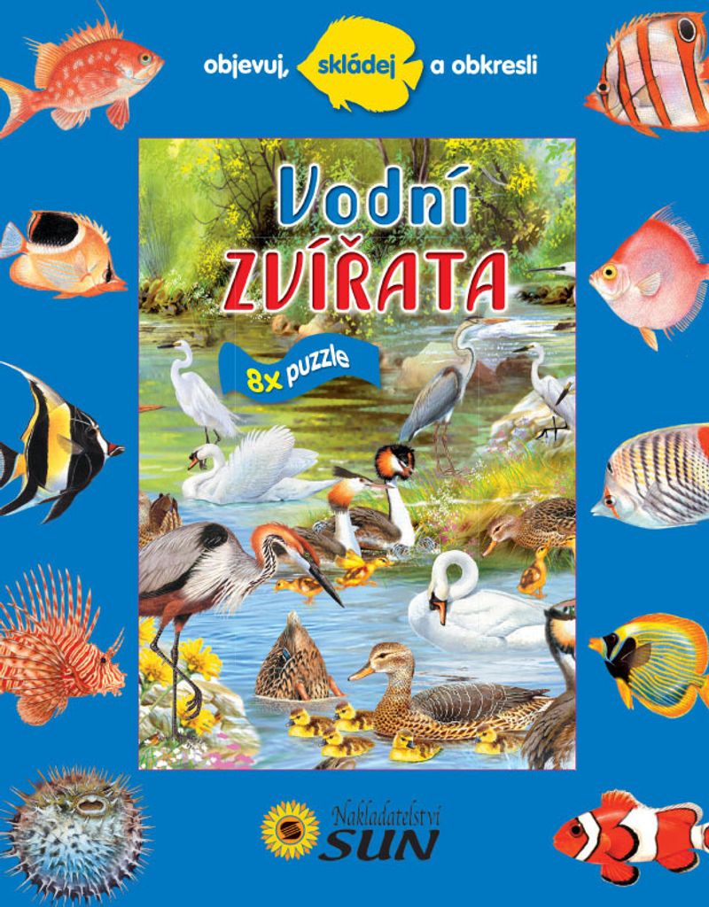 Vodní zvířata : 8x puzzle | Karolína Schwarzová