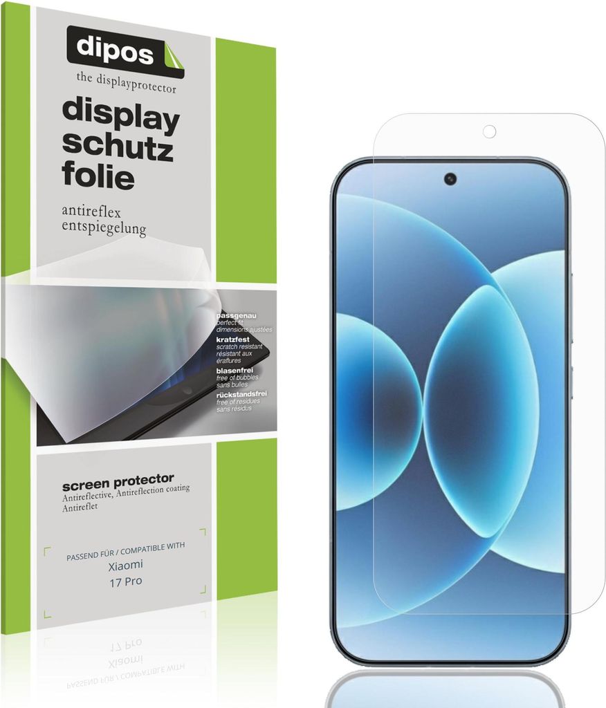 4x Schutzfolie für Xiaomi 17 Pro matt Displayschutzfolie Folie Display Schutz dipos