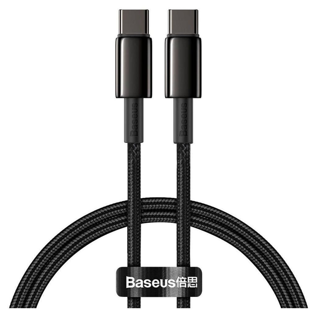 Baseus Zlat Kabel Tungsten Type-C na Type-C 100W 2m (ern) Obrázek produktu 