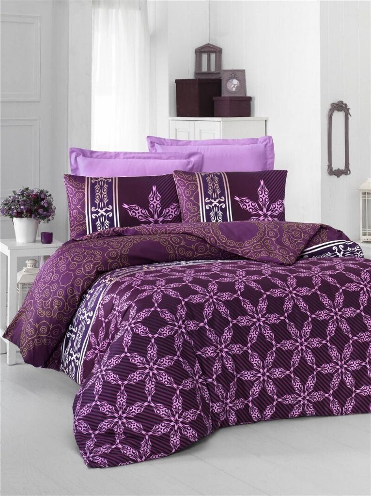 L'Essentiel Linge de Maison, Alisa- VCT3450, Lila, Bettdecken, 100% Baumwollsatin