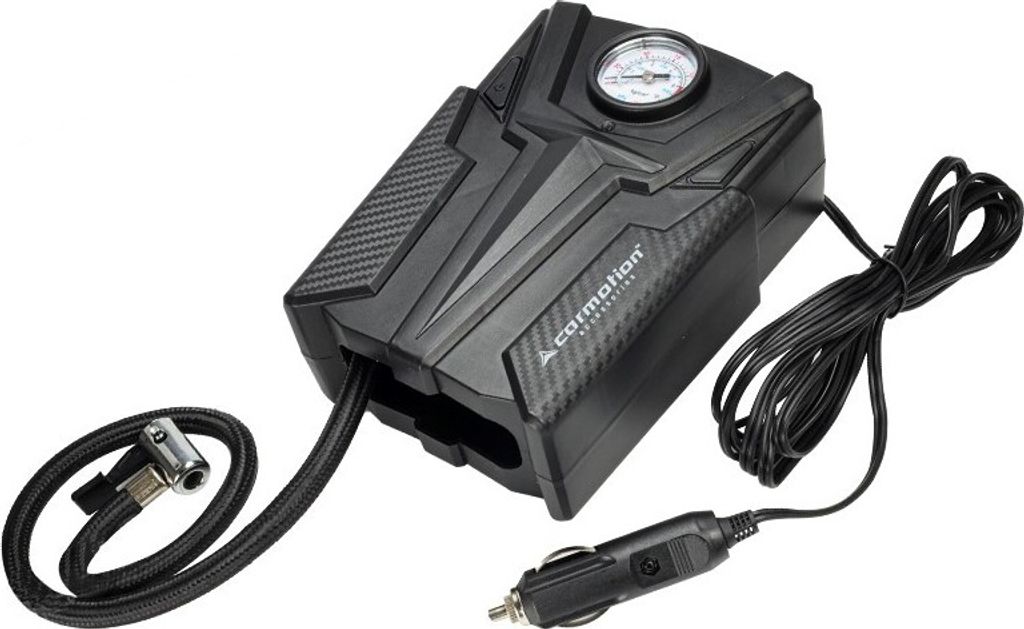 12V DC Luftkompressor, 150 PSI, m. analogem Druckmesser