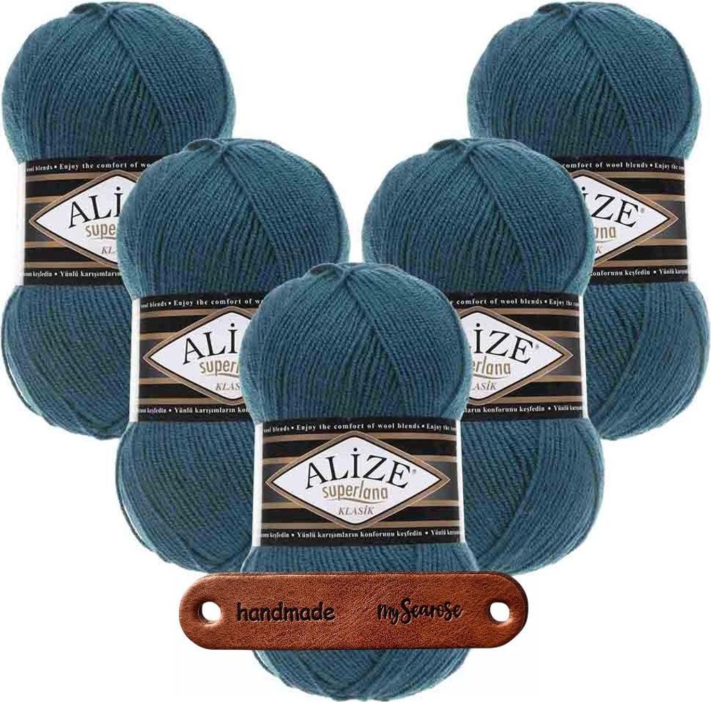 5 x ALIZE Superlana Klasik 212 mit Label