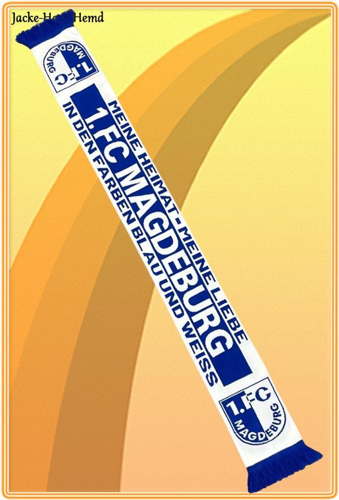 Schal Fanschal 1. FC Magdeburg Wendeschal Logo MEINE HEIMAT Produktbild 