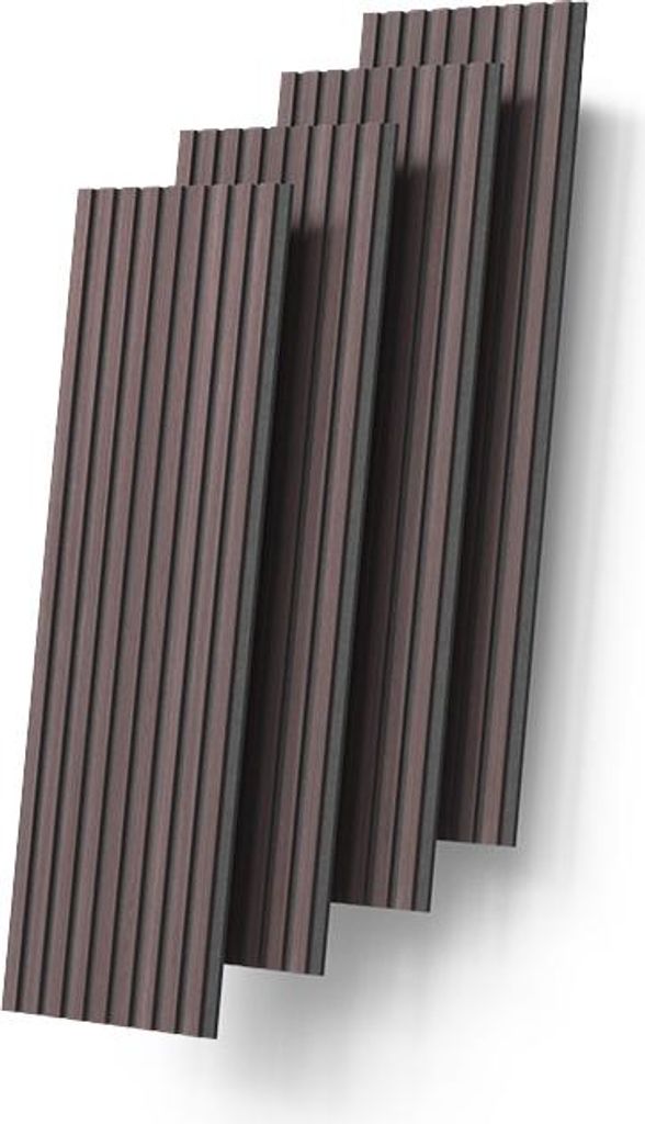 Wandpaneele Livinity Grivola Nussbaum/Braun 4 Stück, Model 59280