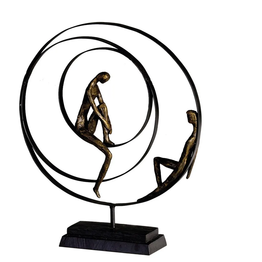Grande Sculpture Gilde 41cm Patience pour Sublimer un Buffet Vide