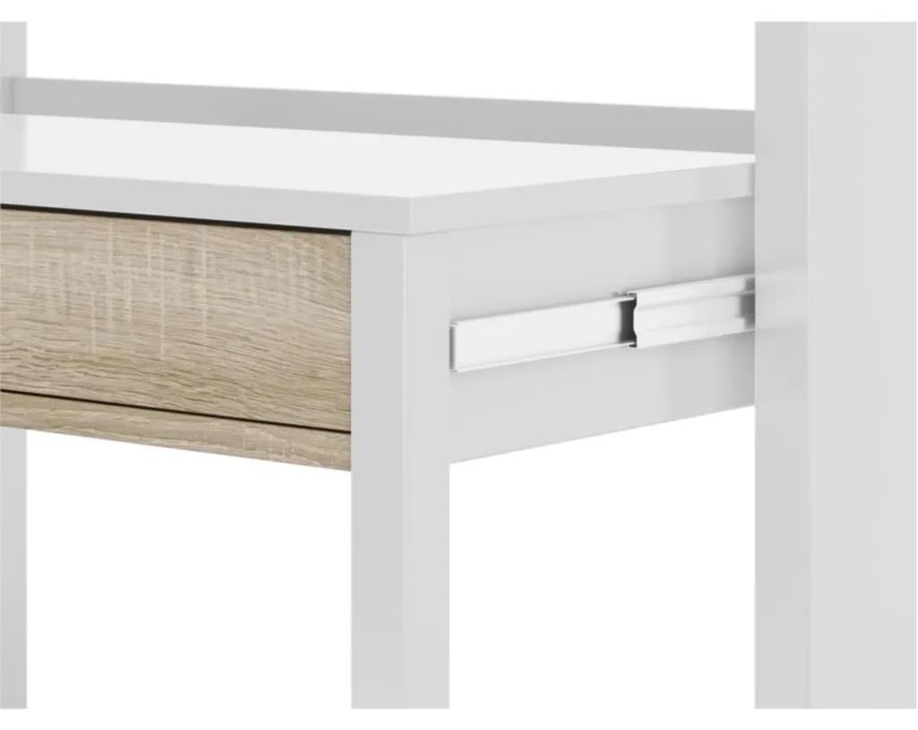 Console de bureau extensible avec tiroirs pour gain de place L100cm