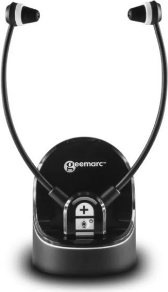 Casque TV Geemarc CL7370 amplifié 125dB avec micro et socle de charge