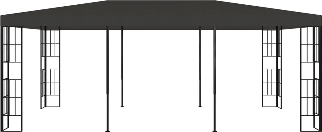 Tente de Réception 3x6 m Anthracite avec Structure Acier Renforcé