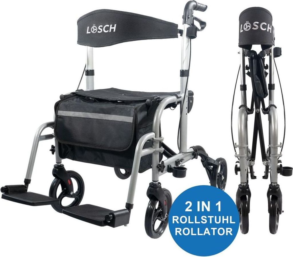 Reha Rollator & Rollstuhl Twin 2in1