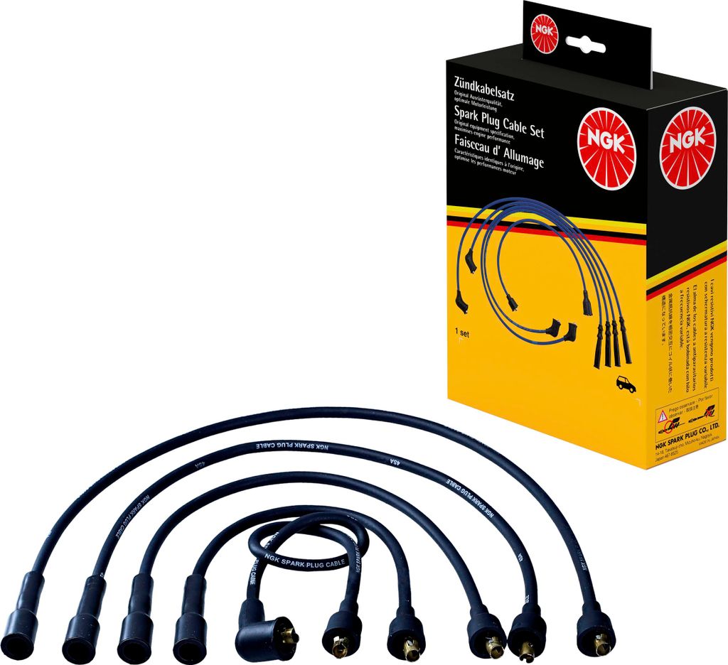 Zündleitungssatz 5 Kabel schwarz NGK Aftermarket-Expertise für u.a. FIAT REGATA