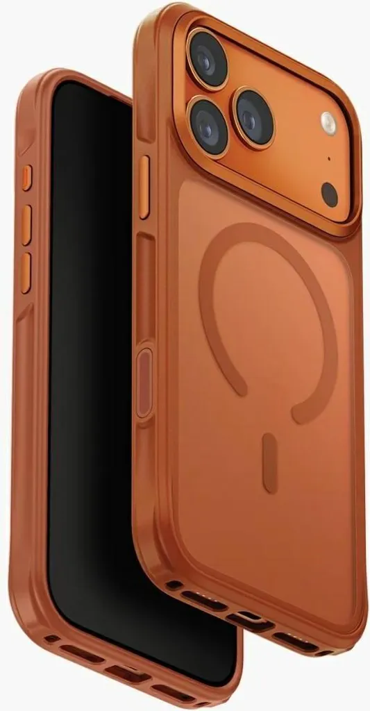 Étui de Protection iPhone 17 Pro Max UNIQ Veren MagSafe Orange Vif