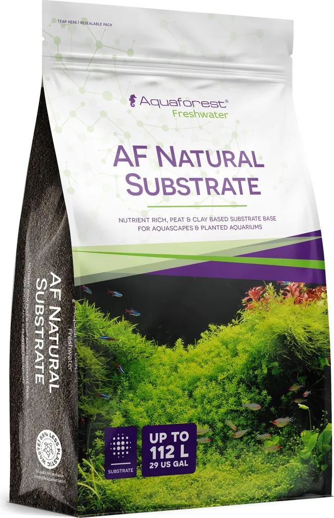 Substrat naturel Aquaforest 7,5 l enrichi en tourbe et argile pour aquarium
