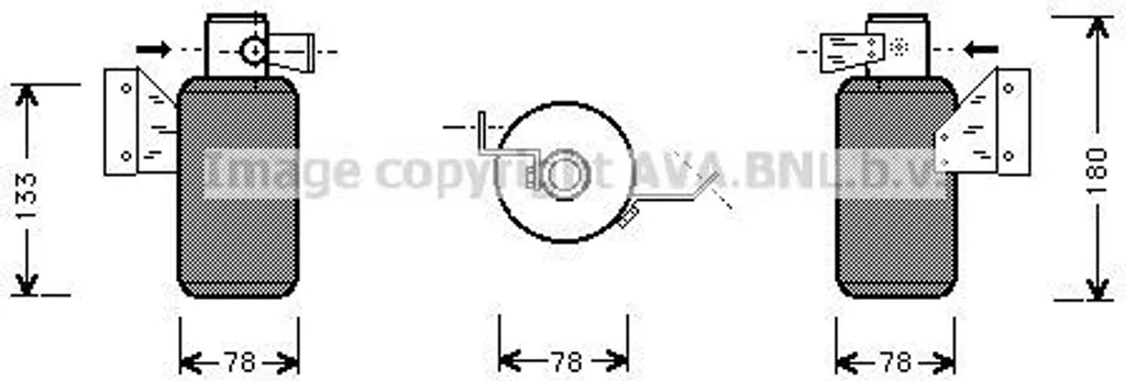Filtre Déshydrateur de Clim pour Passat 35I - Modèle PRASCO VND166