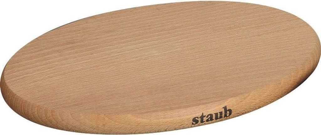 Staub Untersetzer Holz 15 cm oval magnetisch 40509-516-0 Produktbild 