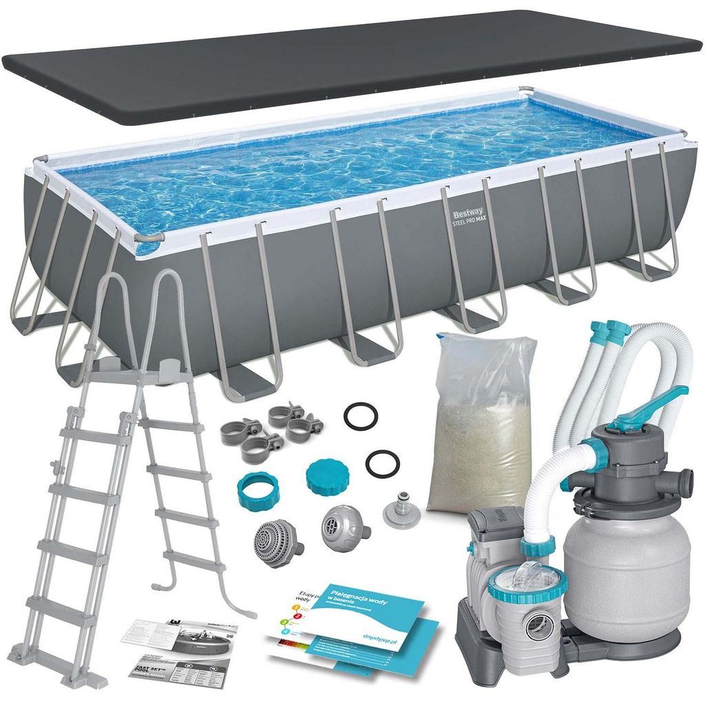 Rahmen-Gartenpool 640 x 274 x 132 cm 12-in-1 Bestway 5612B Produktbild 