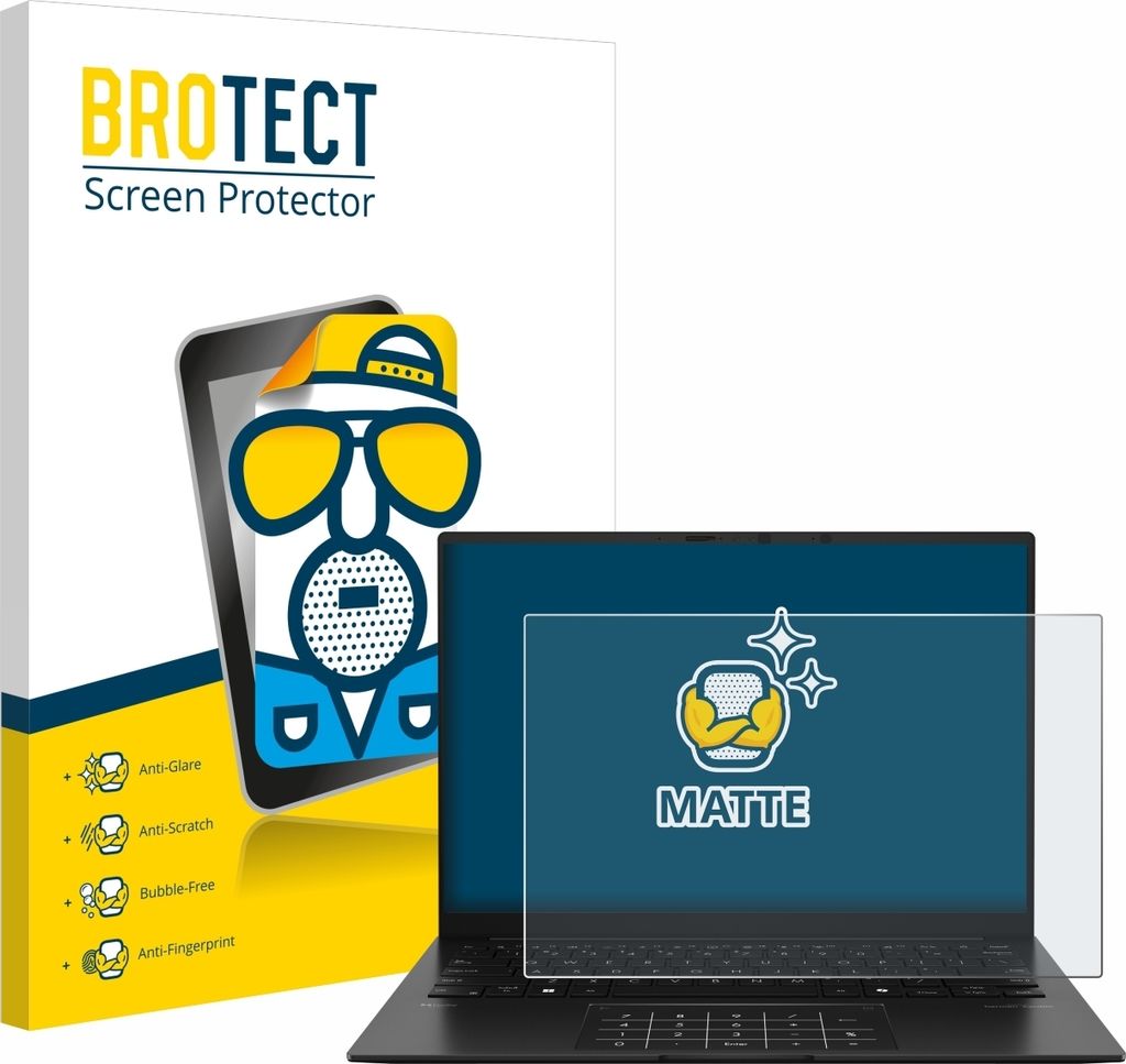 BROTECT Schutzfolie für ASUS ZenBook 14 OLED UM3406 Displayschutz Displayschutzfolie Folie Matt Entspiegelungsfolie