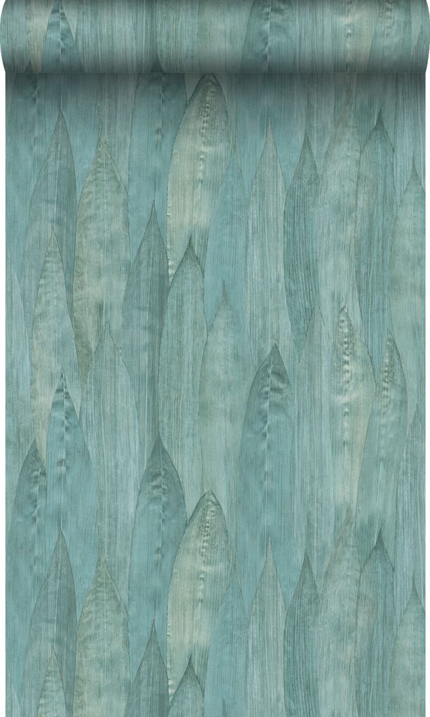 Origin Wallcoverings Tapete Blätter Lagunengrün 53 cm x 10.05 m