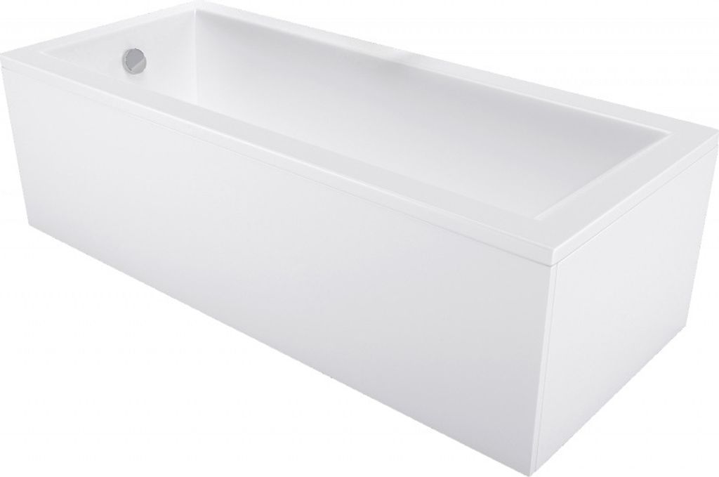 Mexen Cubik rohová vana 170 x 80 cm s obložením, bílá - Obrázek produktu 
