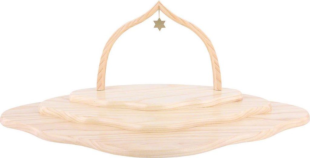 Engelswolke mit drei Etagen, natur mit Bogen (46x30x20cm) Produktbild 