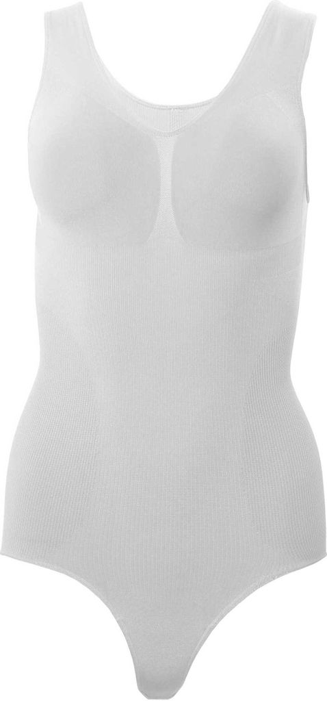 HSN Shapewear Body Hemdchen Shaping Mieder Shapewear Bodyshape Bauchweg Weiß XXL
