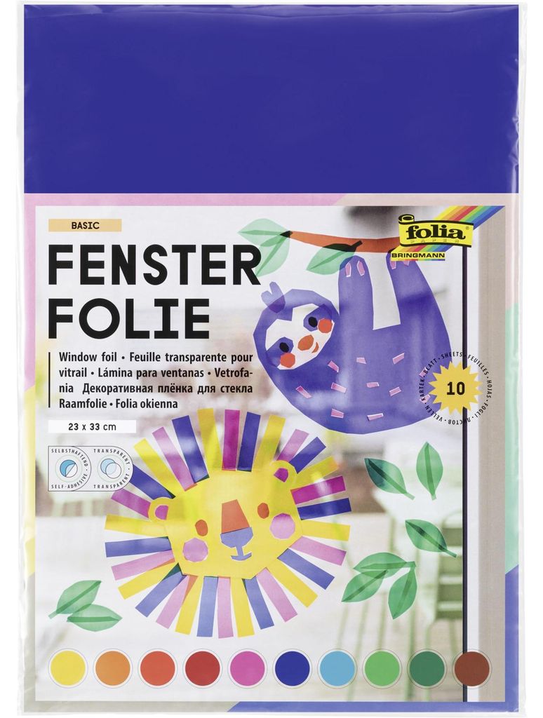 folia 455409, película para ventanas, 230 x 330 mm, surtido Imagen del producto 