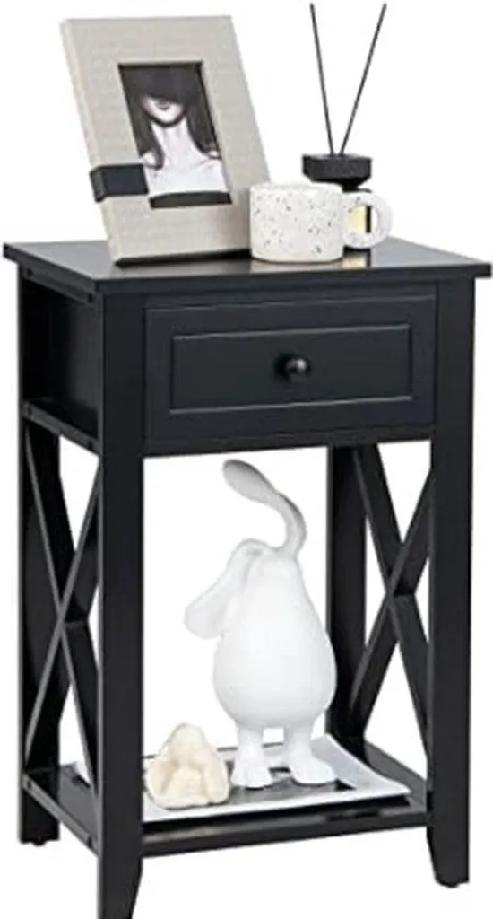 Petite caisse de transport noire 40x30x61,5 cm pour chiens et chats