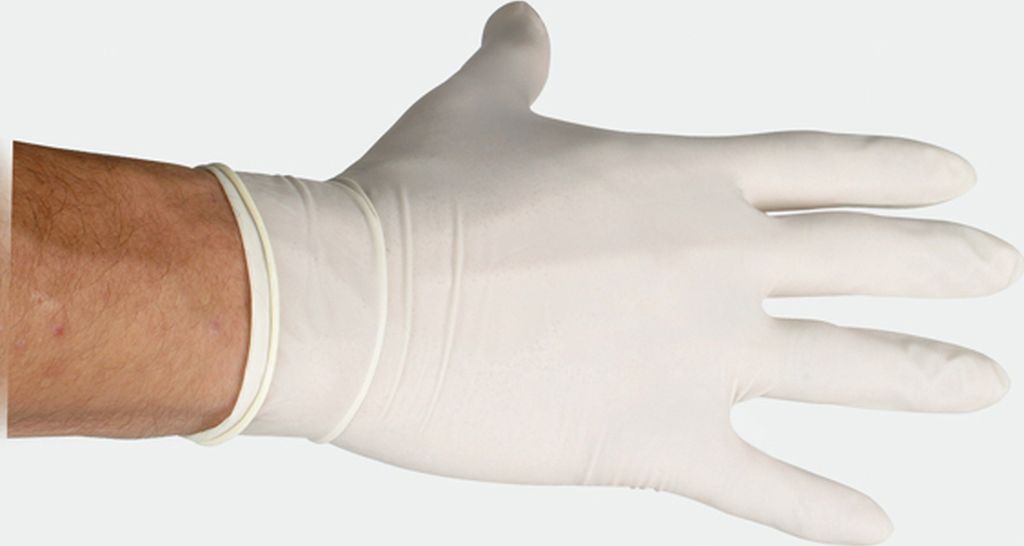 Kerbl Einmalhandschuh Latex Classic Gr.S 100 Stck./Box unsteril, gepudert 15355