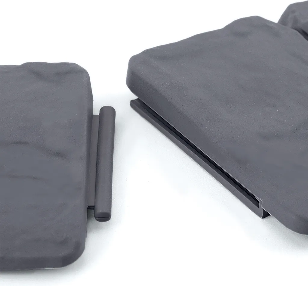 LZQ Bordure de Pelouse 10m Aspect Pierre Anthracite en Polypropylène